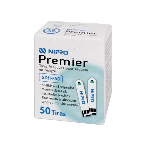 Caja de 50 tiras reactivas Nipro Premier