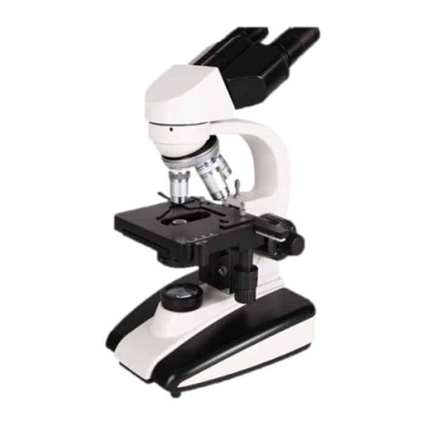 Microscopio binocular Premiere MRJ-136L, vista general con platina y oculares