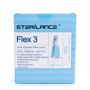 Lanceta Retráctil Flex3 23G - SteriLance