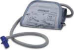 Brazalete Omron HEM-CS24 desplegado con tubo y conector