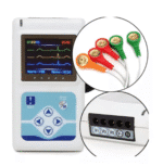 Holter ECG Contec De 3 Canales TLC9803 — pantalla y conexión de electrodos