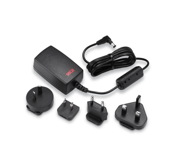 Adaptador de corriente seca 400 con cable y clavijas intercambiables
