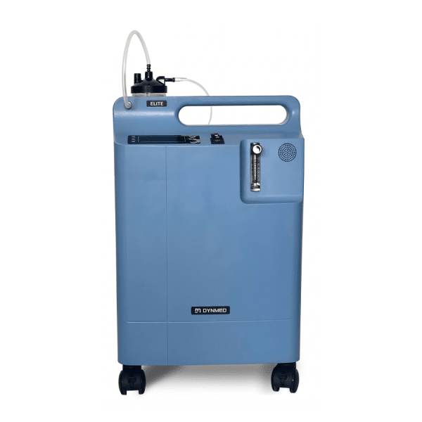 Concentrador de Oxígeno Dynmed 5L Azul – vista frontal