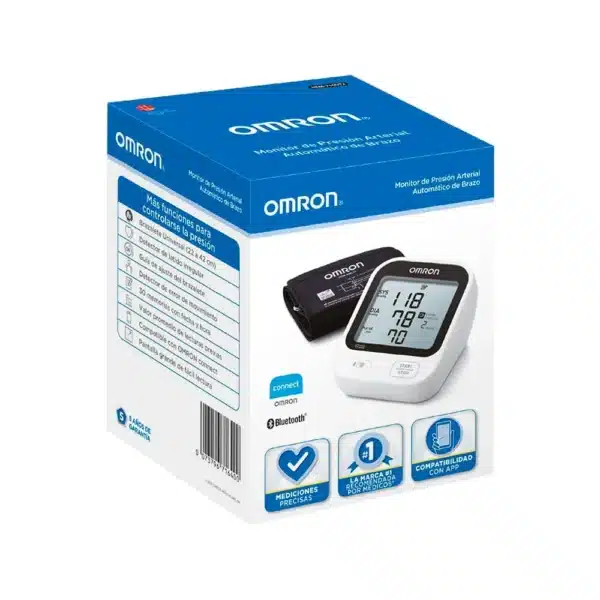 Tensiómetro de Brazo Digital OMRON HEM 7156T — empaque del producto
