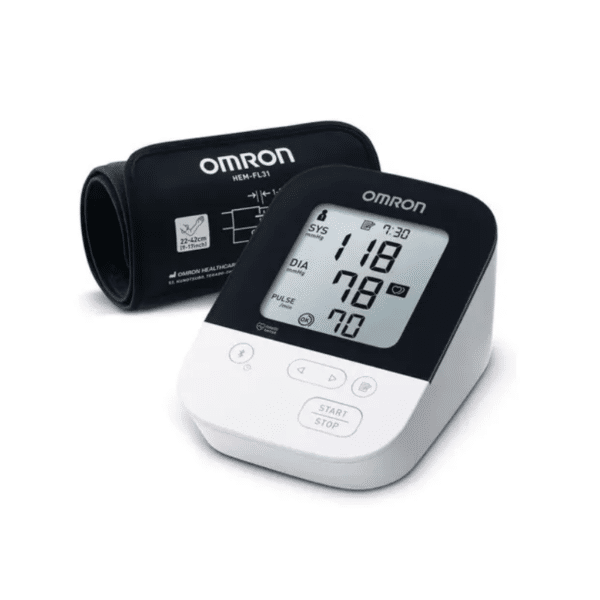 Tensiómetro de Brazo Digital OMRON HEM 7156T — equipo con brazalete