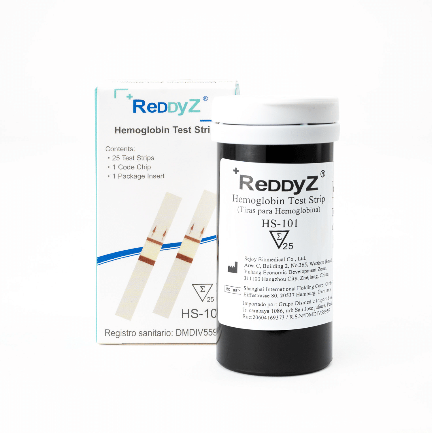 Tiras Reactivas para Hemoglobina Reddyz HS-101