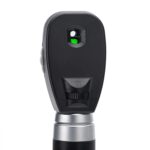Oftalmoscopio GMD: detalle del cabezal y selector