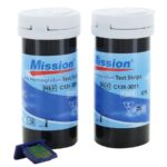 Frascos de 25 tiras Mission Hb y chip de codificación
