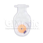Bolsa de colostomía IQ Medic: cara transparente y filtro visible