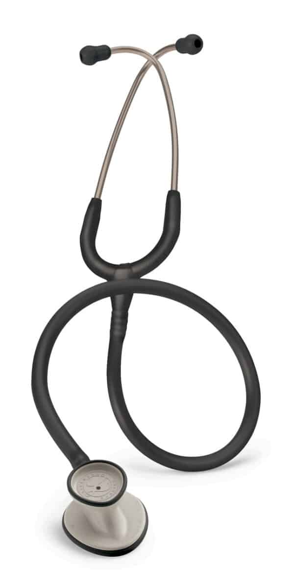 Vista completa del estetoscopio Littmann Lightweight II SE 2450 negro