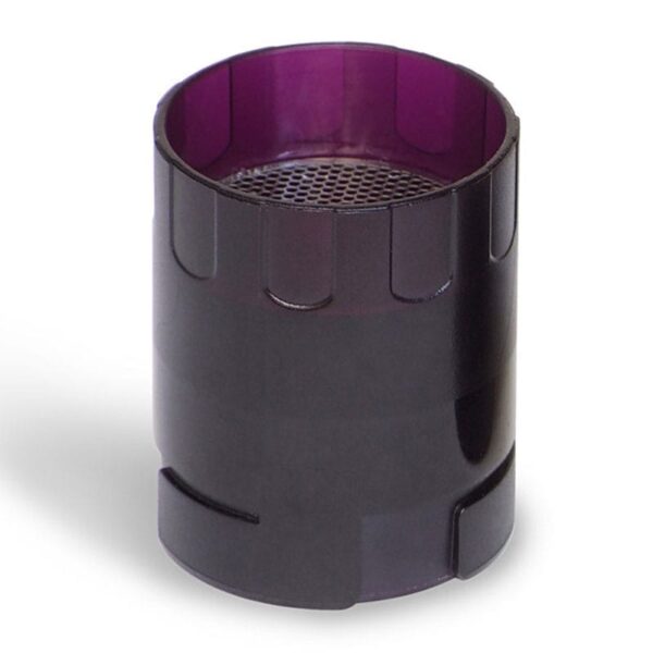 Turbina reusable MIR 910002, vista lateral del cuerpo y malla superior