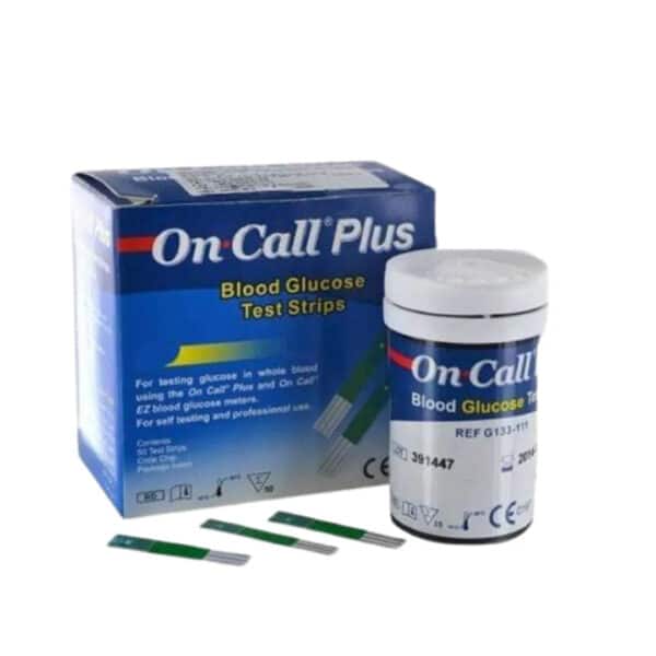 Presentación de 50 tiras On Call Plus con tiras individuales