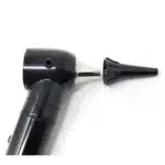 Detalle del otoscopio de fibra óptica del set Riester E-SCOPE LED 2131-203