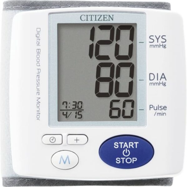Citizen CH-617: pantalla y botones de control