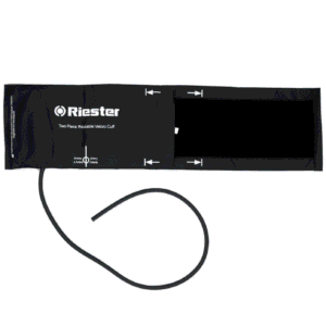 Brazalete Riester 107: cara exterior y cierre de velcro