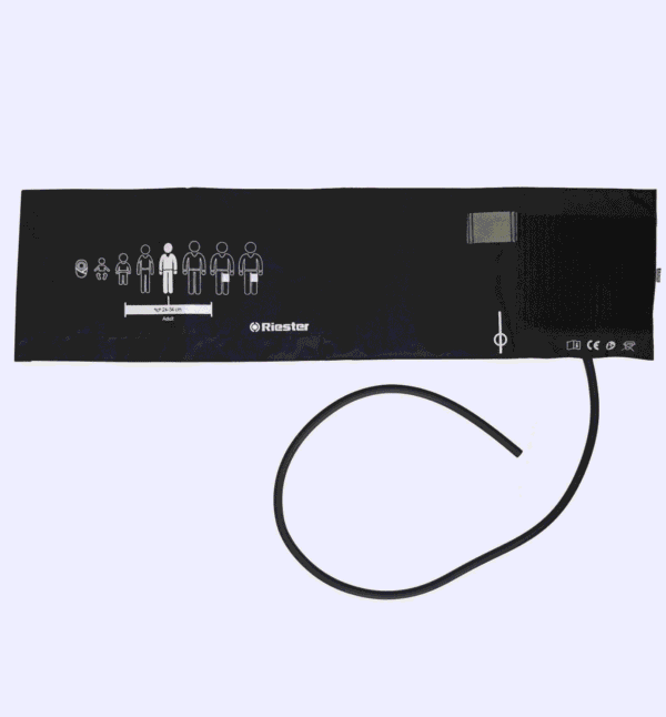 Brazalete Riester 107: cara interior y guía de talla