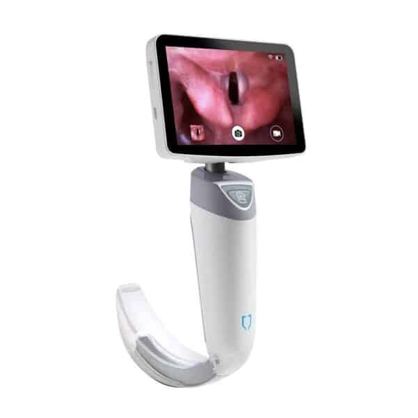 Videolaringoscopio Medcaptain VS-10H con hoja y pantalla orientable